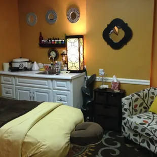 Massage therapy room at Essentials