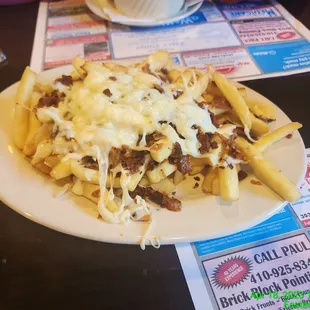 Bacon cheese fries