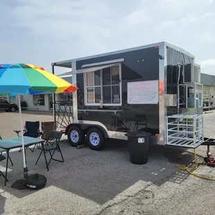 At Clayton's Meat market setup and ready