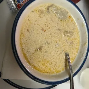 My not fully stirred soup