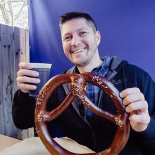 Giant pretzel