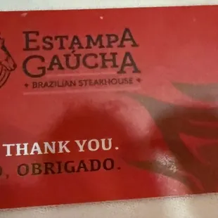 Card - flip for meat