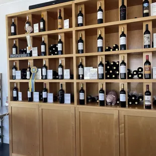 The plethora of wines.