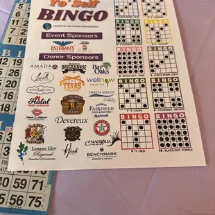 League City Regional Chamber of Commerce Bingo. }:{