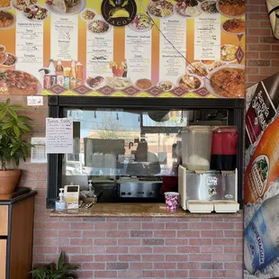 the front of the restaurant