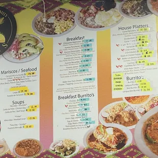 2/10/24 (sat): Seafood, Breakfast, House Platters Menu