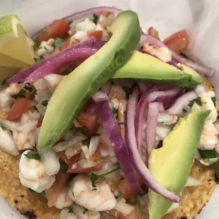 Shrimp Tostadas