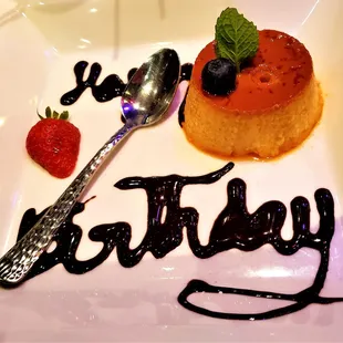 Birthday Flan