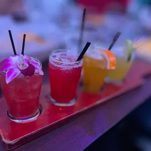 Margarita Flight only the passion fruit was good