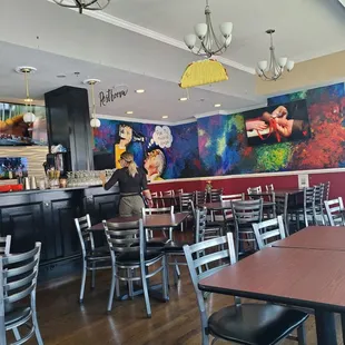 the interior of the restaurant