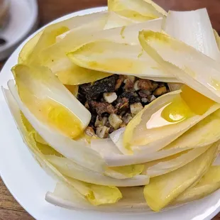 Endive with Walnuts, Anchovhy and Ubriaco Rosso