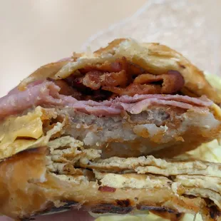 Inside breakfast croissant!  Soo good :)