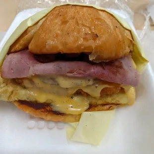 Breakfast croissant - $6 (huge!)