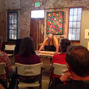 Clay artist at work. Very informative!