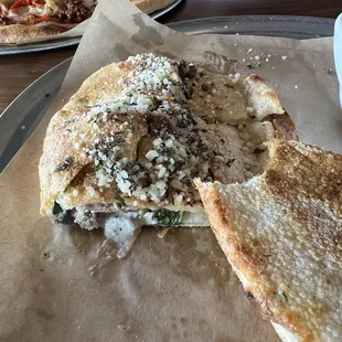 French Dip Calzone