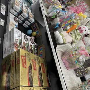 a variety of candies