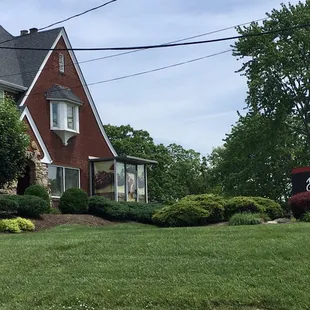the front of a house
