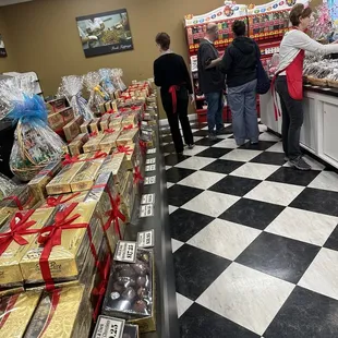 people shopping in a store