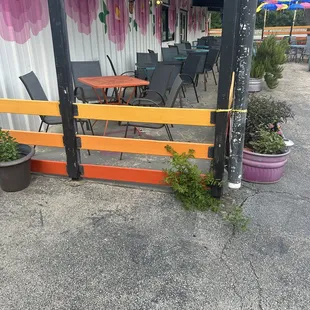 Outside