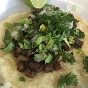 Steak taco