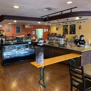 a view of the counter area