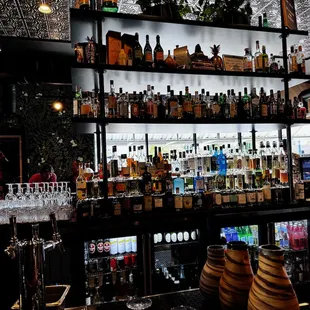 Bar view from my seat at the bar.