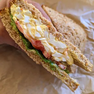 Egg Salad Sandwich on Wheat