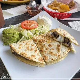 Quesadilla with Asada - Yum!