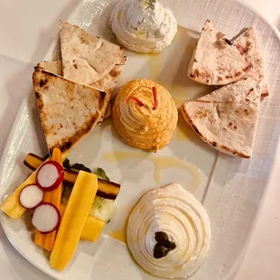 Variety of Greek dips