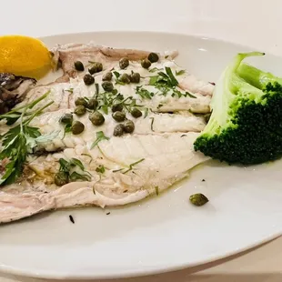 The whole fish was about 11" and they removed all bones!  Still you want to be careful.