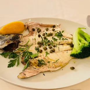 Dorade Royale:  whole grilled  Mediterranean sea bream