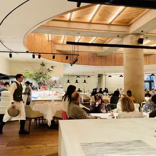 The second floor dining room