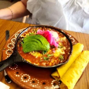 Baked Mexican eggs