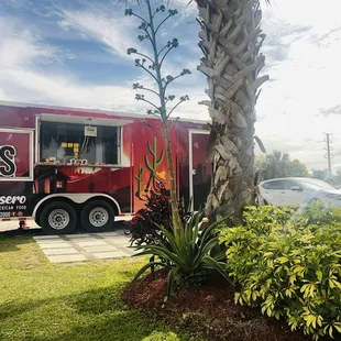 Truck is parked next to Econ River HS