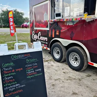 Food Truck with Menu