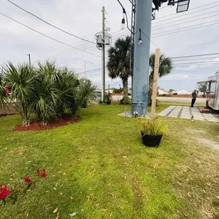a truck parked on the side of the road
