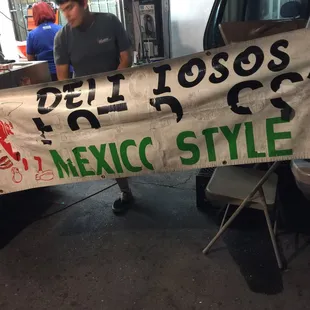 outside, tacos