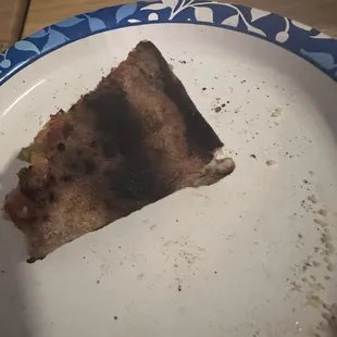 And it tasted burnt.