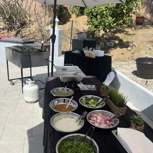 Our set usually looks this