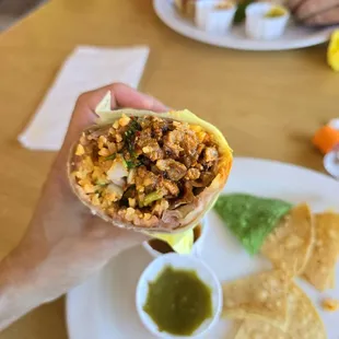 Al pastor burrito