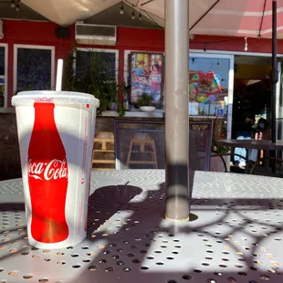 Patio lunch on a nice afternoon.