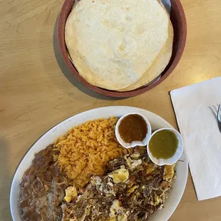 Machaca Plate (TikTok: @justandyvu)