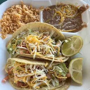 Fish taco plate