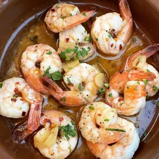 Sautéed garlic shrimp