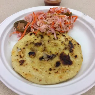 Waited an hr for this lamb pupusa