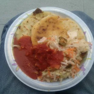 Pork and queso, and Zuchinni and quedo