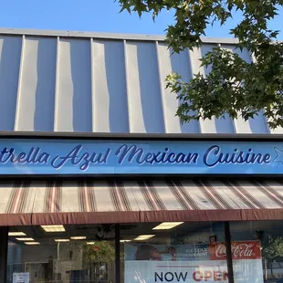 Front of restaurant