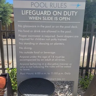 "Proper swimwear required " is far too subjective.