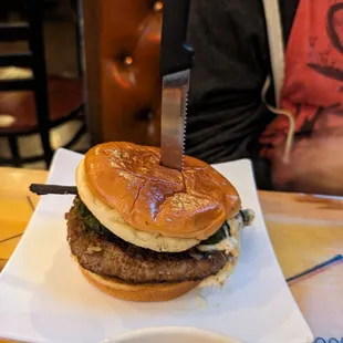 Poblano Surf n Turf Burger