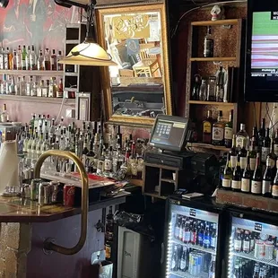 The bar area